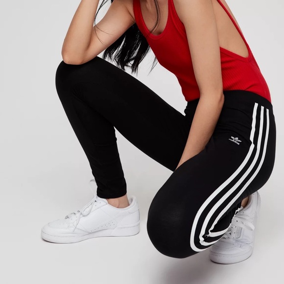 ADIDAS Adicolor 3-Stripe Leggings Size Small - Picture 3 of 5